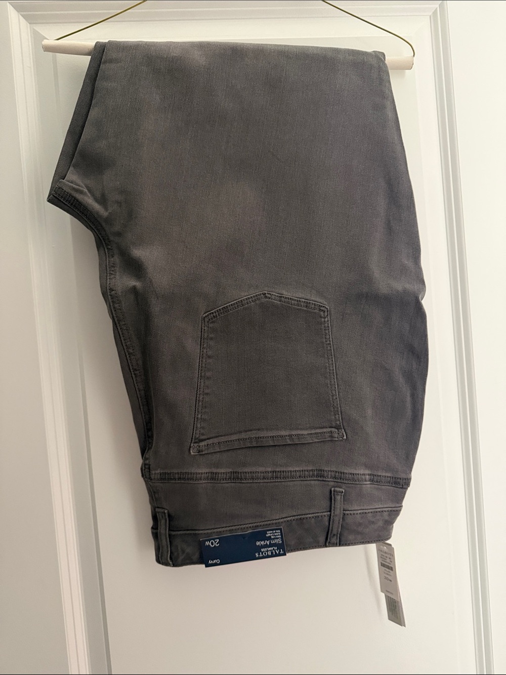 Talbots Women's Ankle Jeans in Charcoal Gray